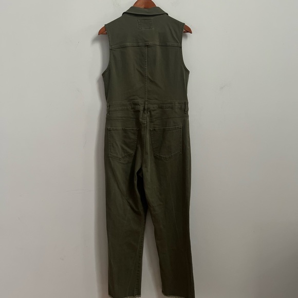 FOREVER 21 olive denim sleeveless utility jumpsuit - Picture 10 of 13